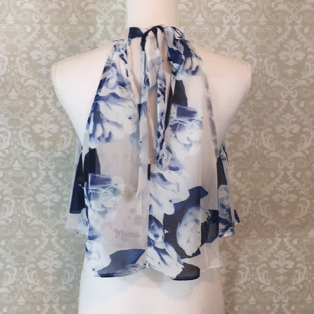 {Show Me Your MuMu}Size Small Mateo Tie Back Top - Picture 2 of 4